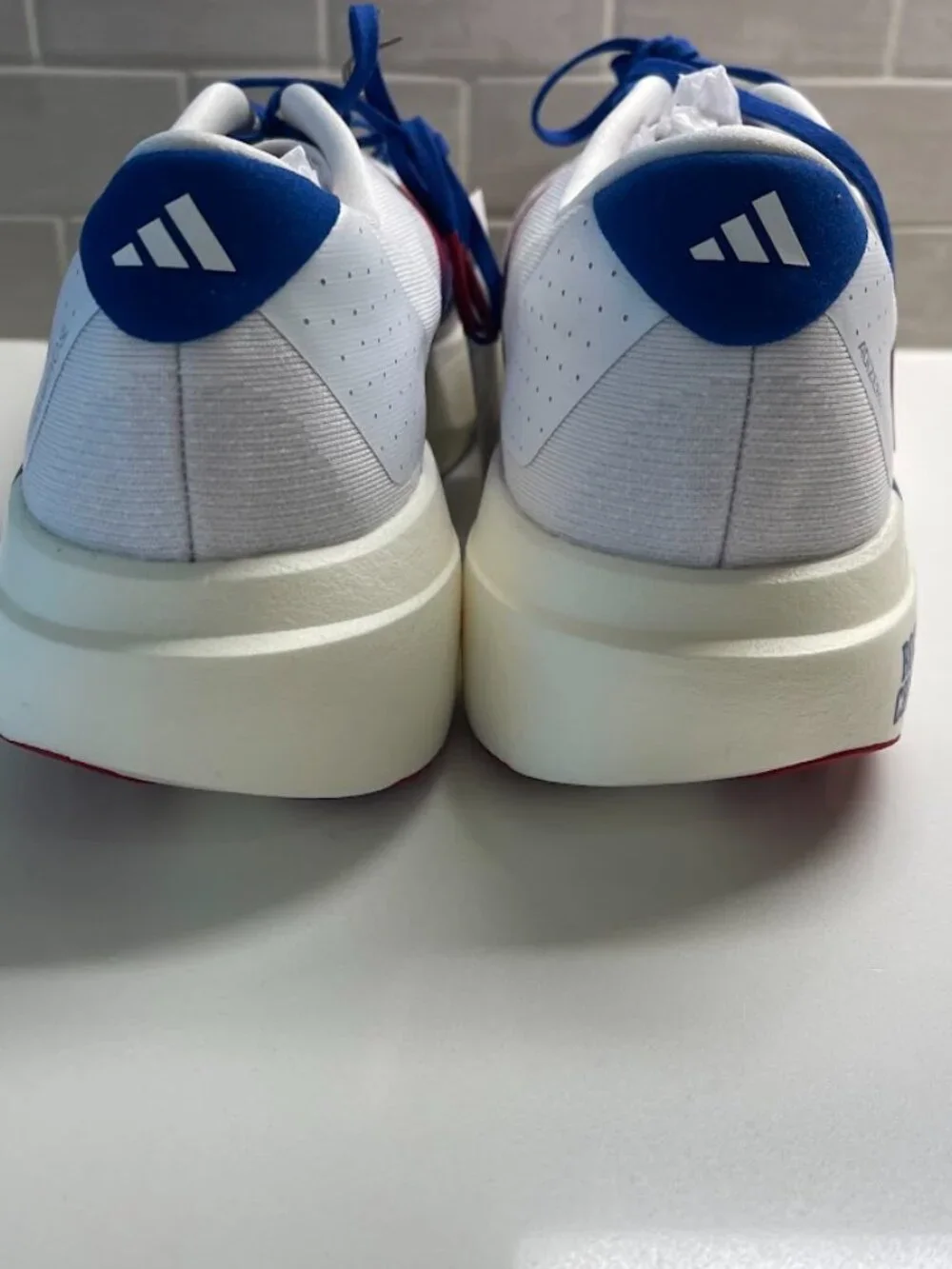 Kansas Jayhawks adidas Size 12.5/13.5 Unisex Adizero Evolution SL Running Shoes